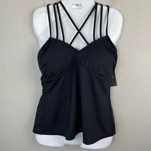 NWT Kenneth Cole New York Tankini Top Size XL
